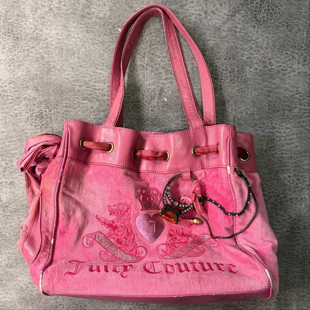 Vintage Rare Juicy Couture Hot Pink Ring Scottie Daydreamer